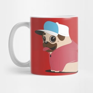 Pug With Cap Mug